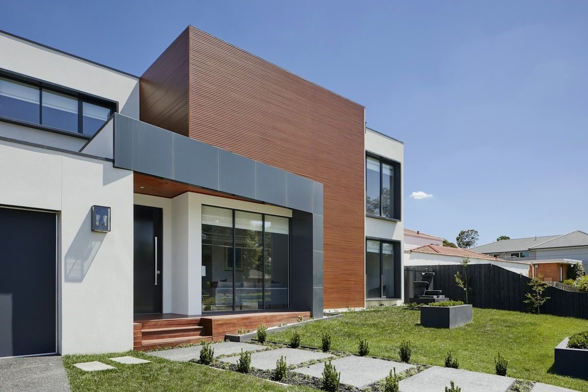 Contemporary house exterior with clean lines in E-11 Islamabad